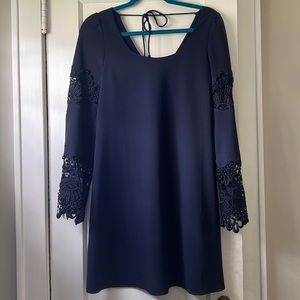 Navy Blue Mini Dress